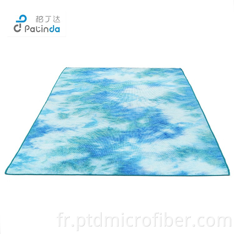 tie dye hot yoga towel